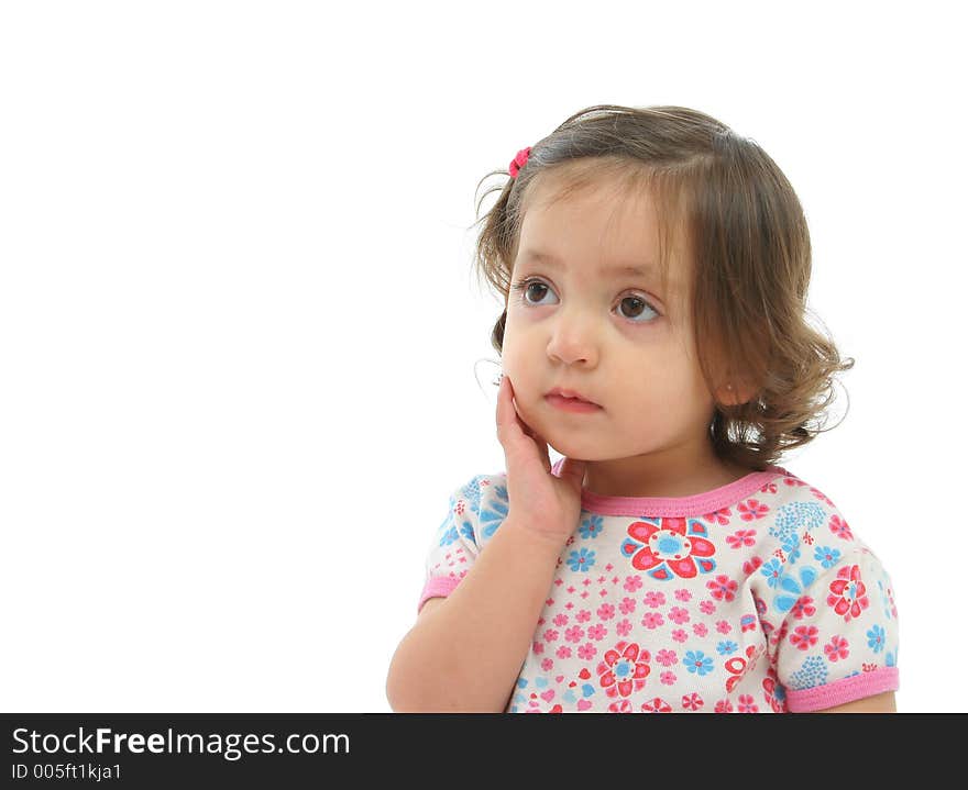 Little girl with a beautiful expression