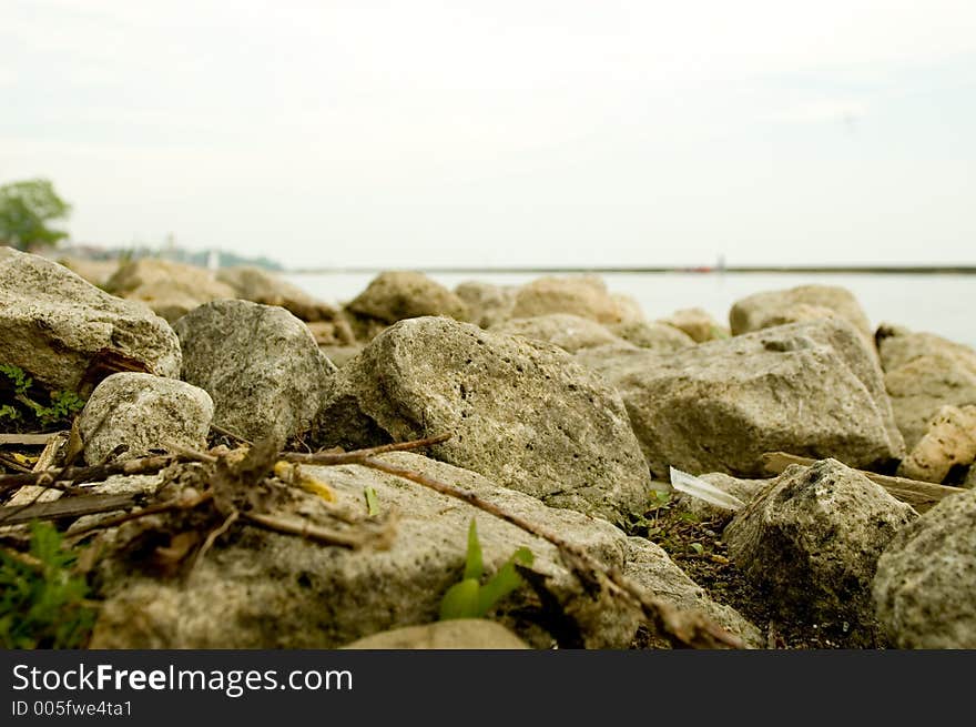 Rocks near lake Ontario. Rocks near lake Ontario