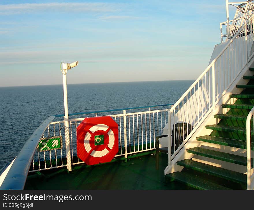 Boat in the sea.