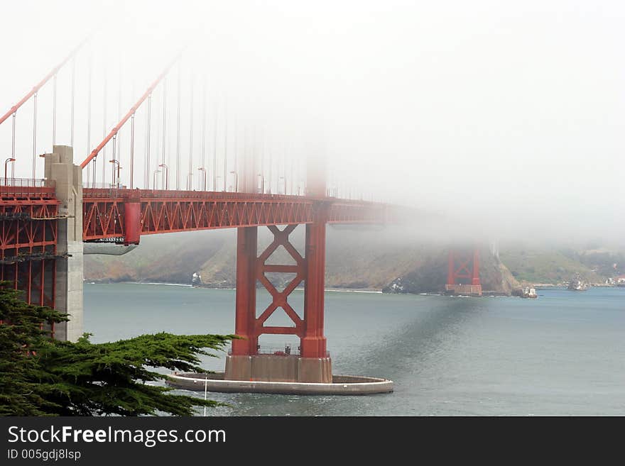 Golden Gate bridge in a fog. Canon 20D