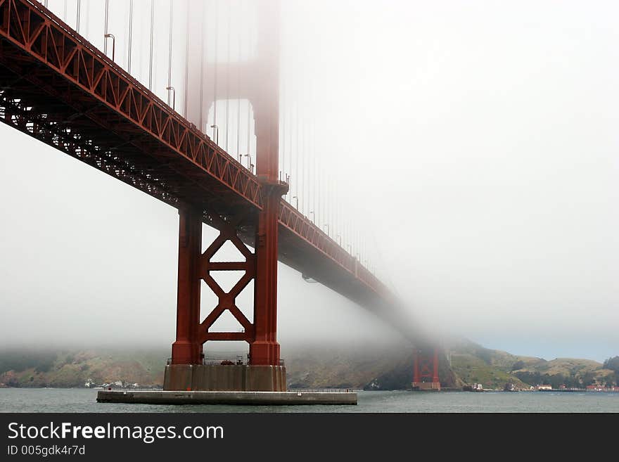 Golden Gate bridge in a fog. Canon 20D