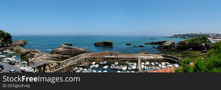 Port, sky, panorama