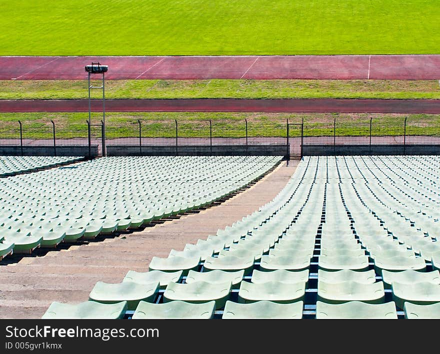 Fragment of a Kirov stadium in Saint-Petersburg. Fragment of a Kirov stadium in Saint-Petersburg