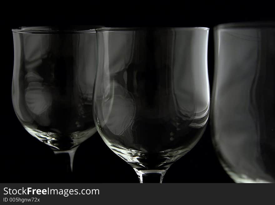 Wine glasses texture