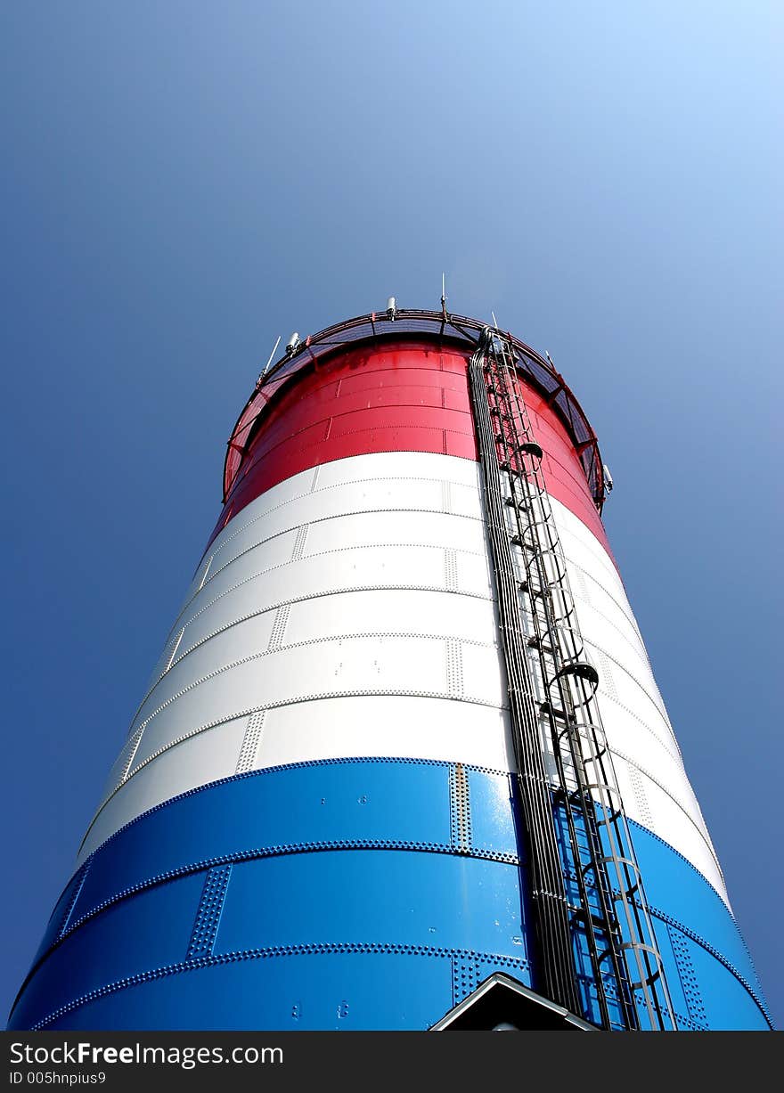 Water tank at ocean bay