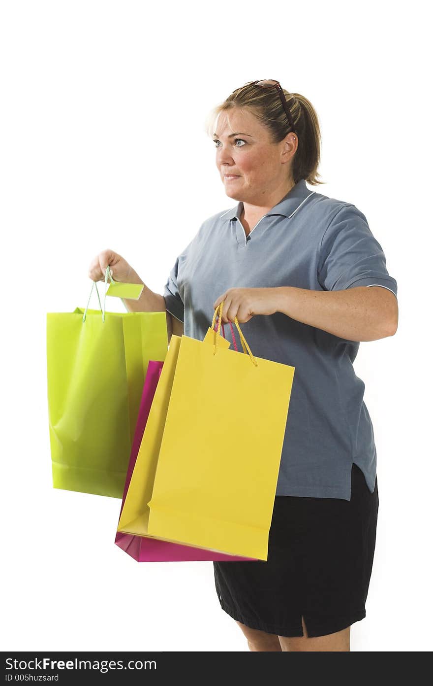 Woman holding bags