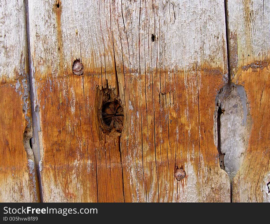 Weathered Wooden Doors with rusted bits