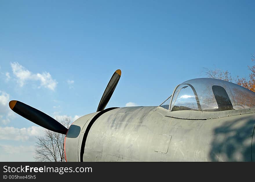 Vintage WWII Fighter Airplane