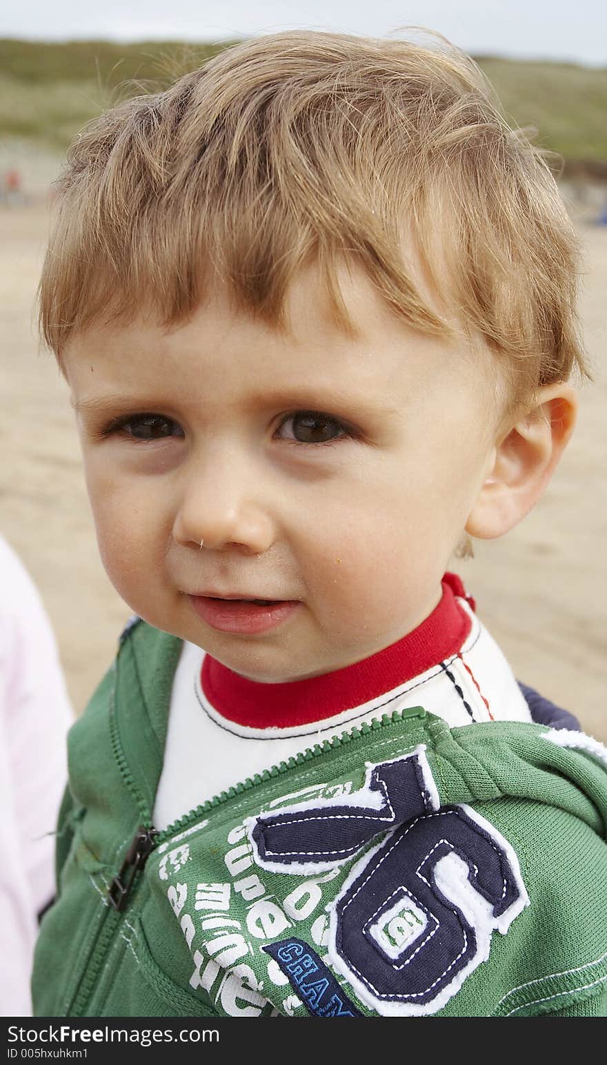 Baby boy outdoor portrait. Baby boy outdoor portrait