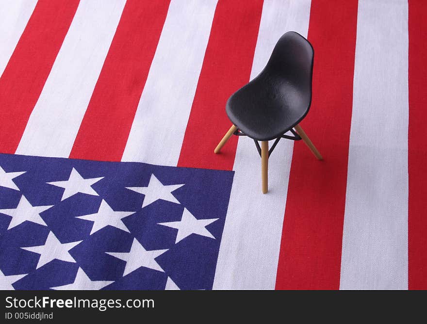 Designer Chair - American Flag. Designer Chair - American Flag