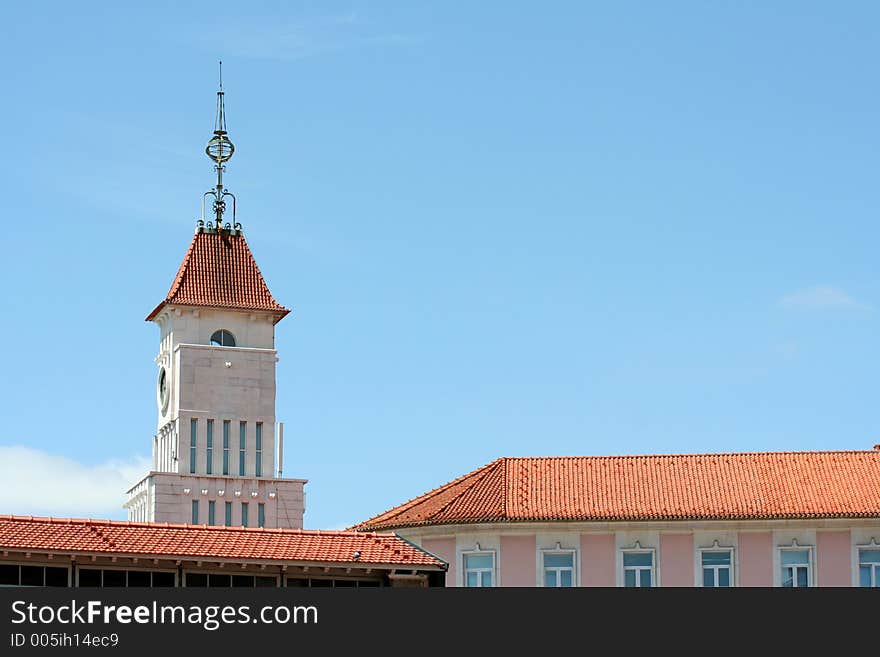 Beautiful traditional orange roof architecture. Beautiful traditional orange roof architecture