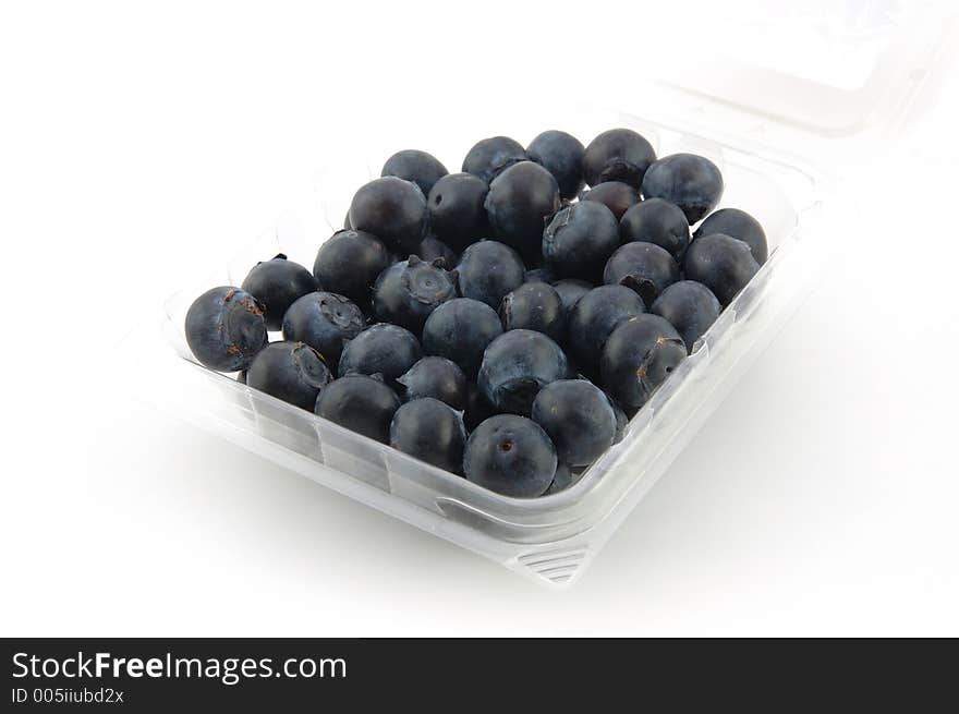 Blueberries in box