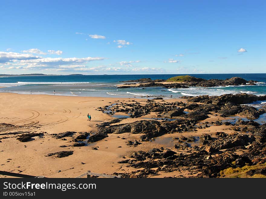 Rocky Beach In Australia