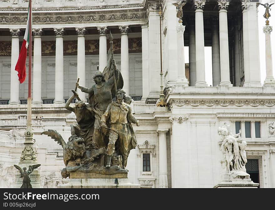 Action is the name of one of the two bronze groups at the foot of the steps of Emmanuel monument whom is also the tomb of Italy's Unknown Soldier. Action is the name of one of the two bronze groups at the foot of the steps of Emmanuel monument whom is also the tomb of Italy's Unknown Soldier