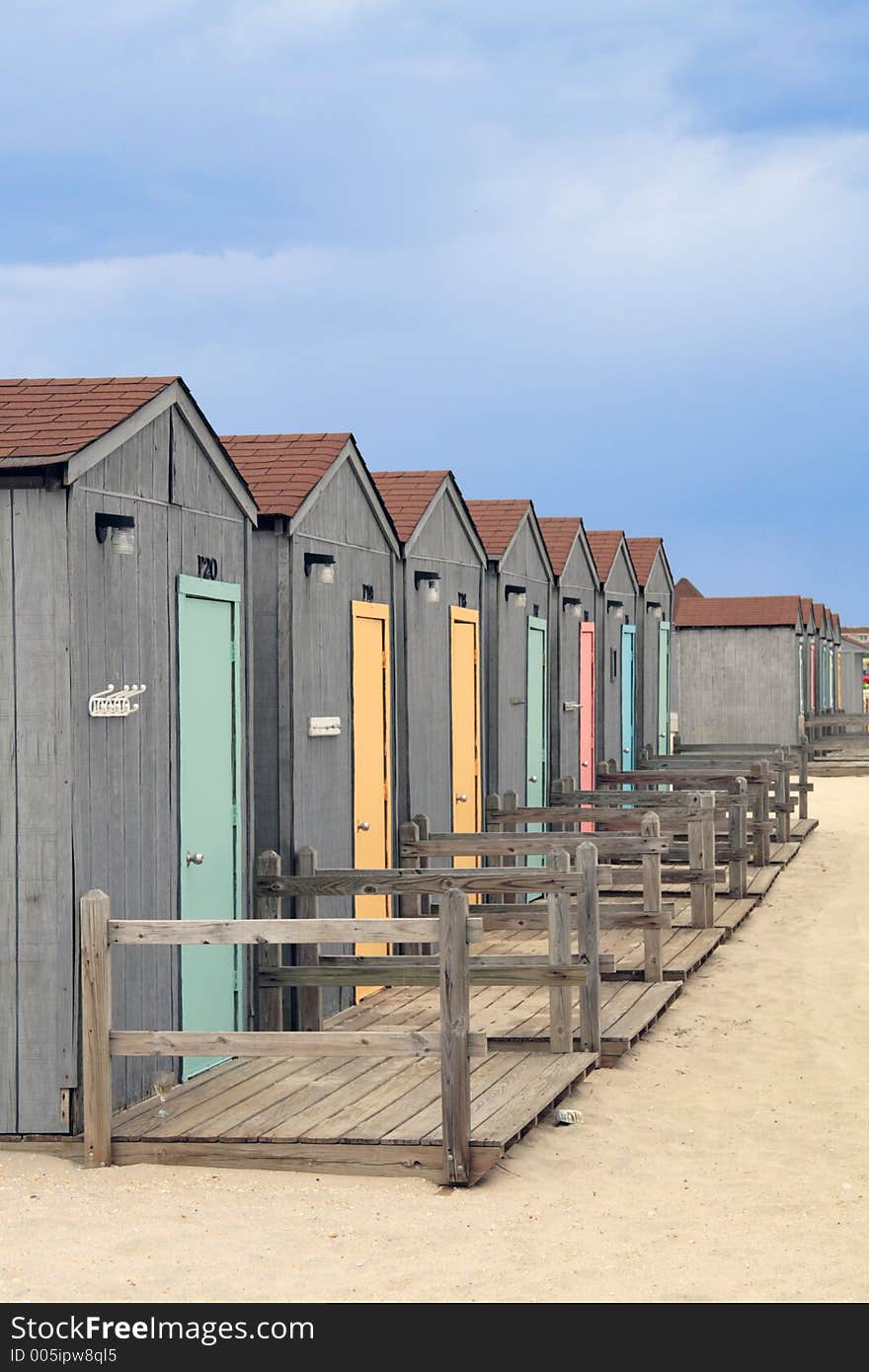 Colorful Beach Huts