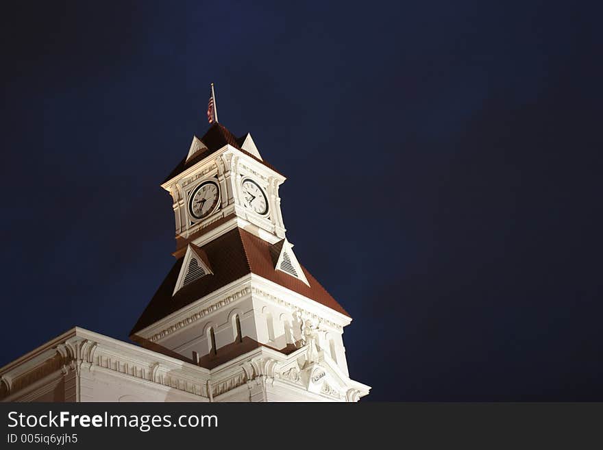 Clock tower in Corvallis, Oregon. Clock tower in Corvallis, Oregon.