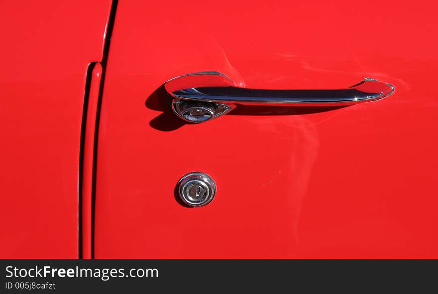 Door handle of a  57 Chevy