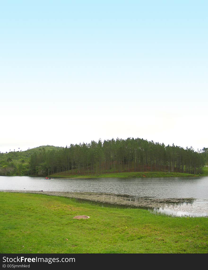 Lake Landscape With Copyspace