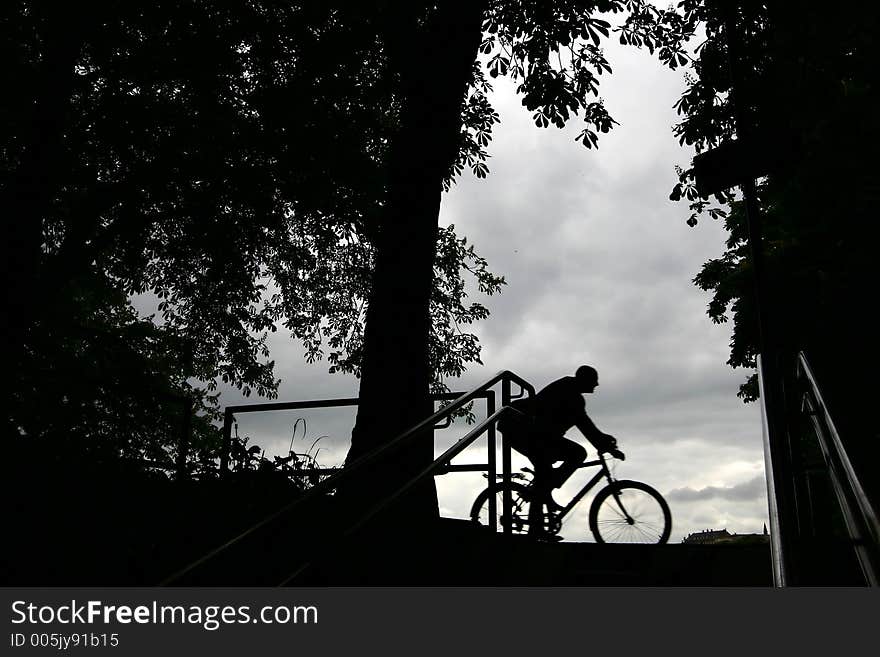 Man On Bike