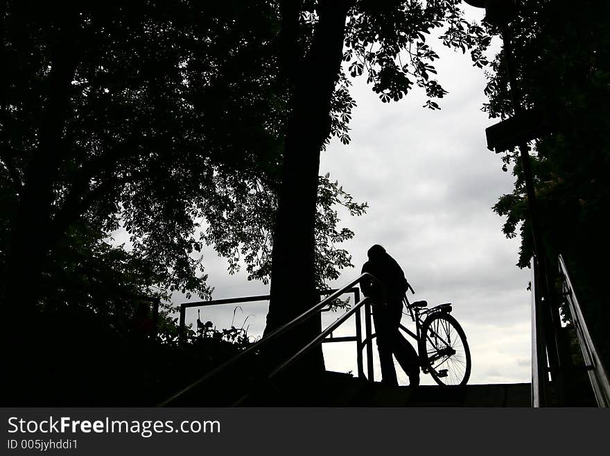 Man With Bike