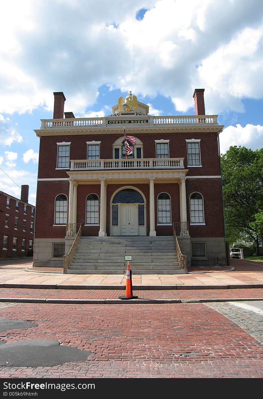 Original photo of a historic building in Salem MA. Original photo of a historic building in Salem MA.