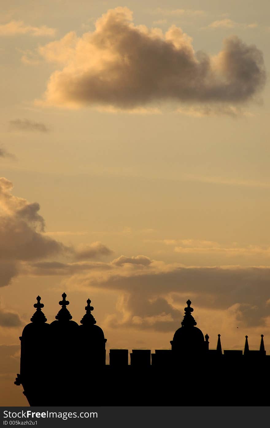 Silhouette of a monument