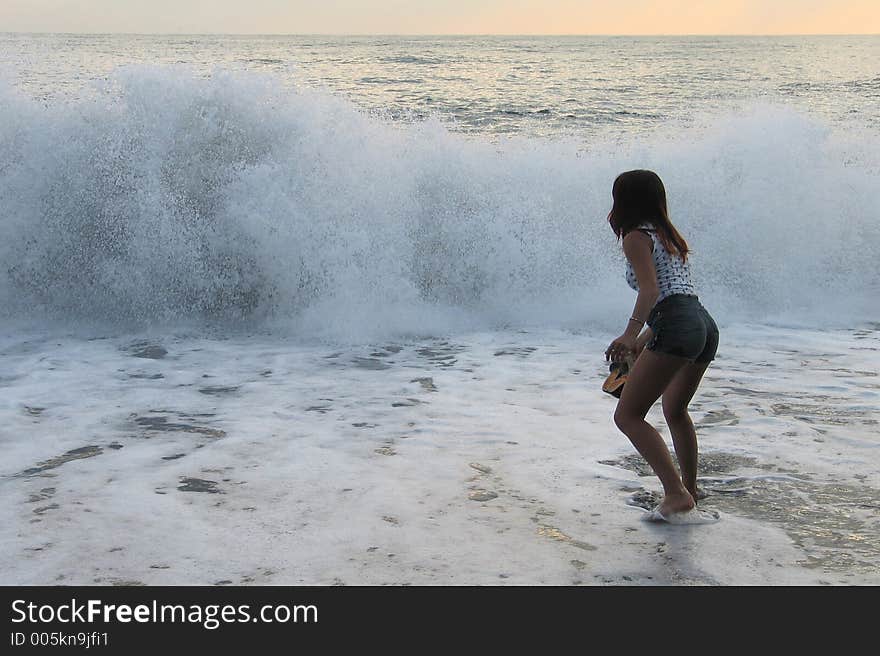 Girl and sea