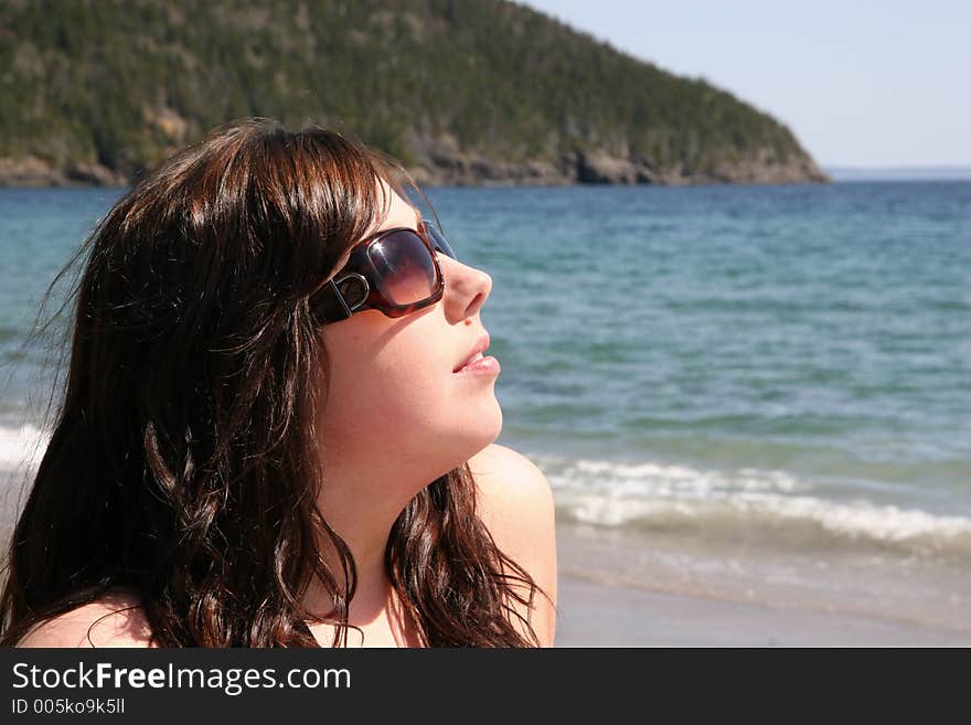 Woman On Beach Posing 2