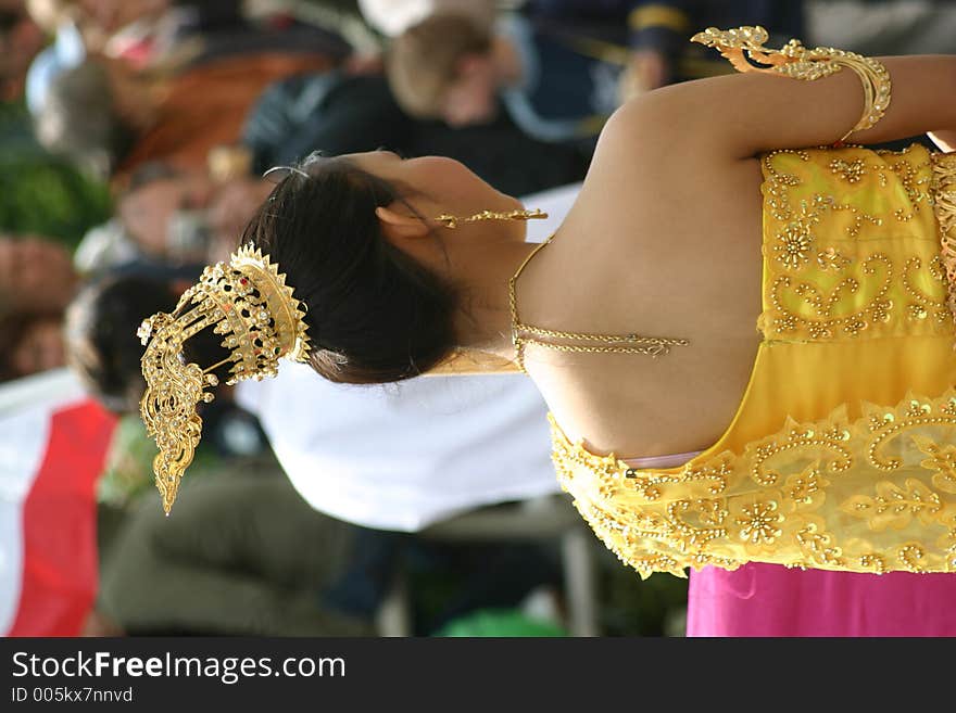 Asian girl with crown