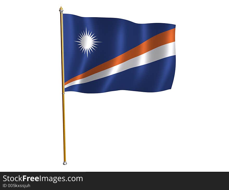 Marshall Islands Silk Flag