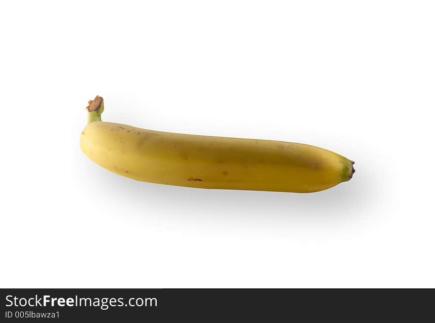 Isolated banana on white