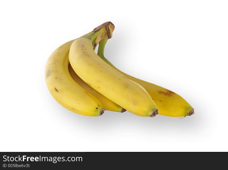 Isolated Bananas on white