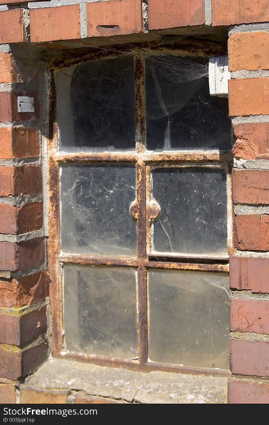 Old window in a farmhouse