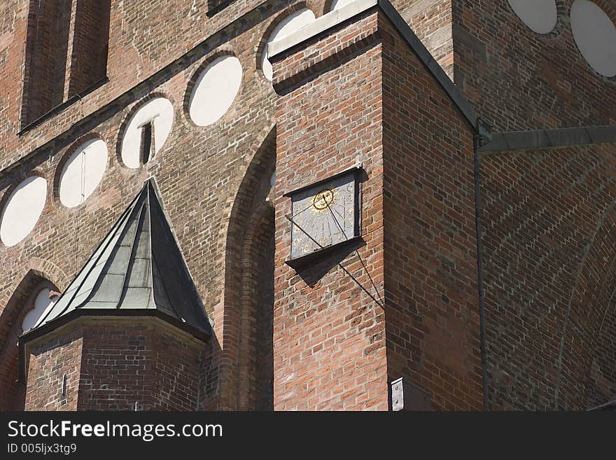 Sundial, Sankt Marien church Luebeck