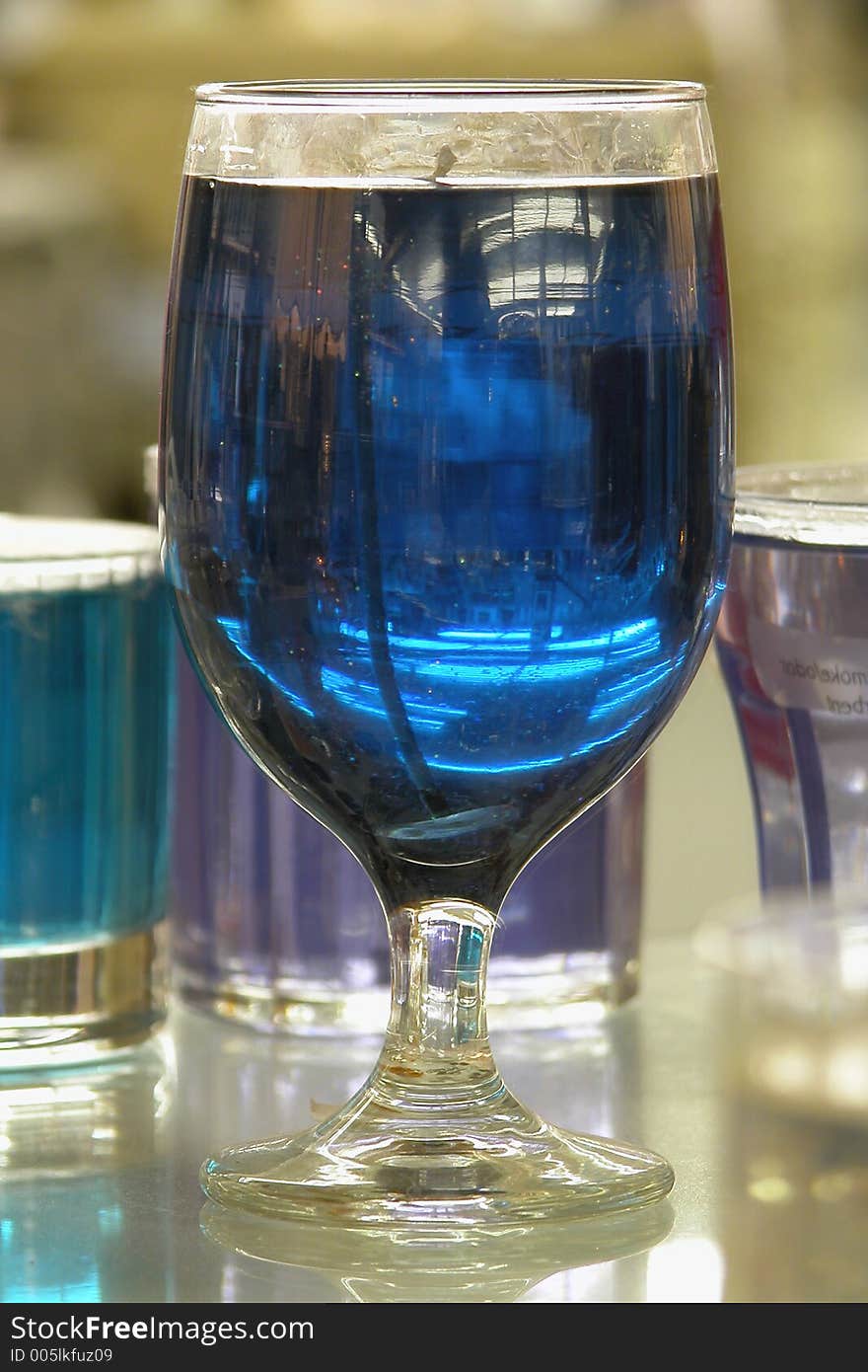 Blue Wine Glass