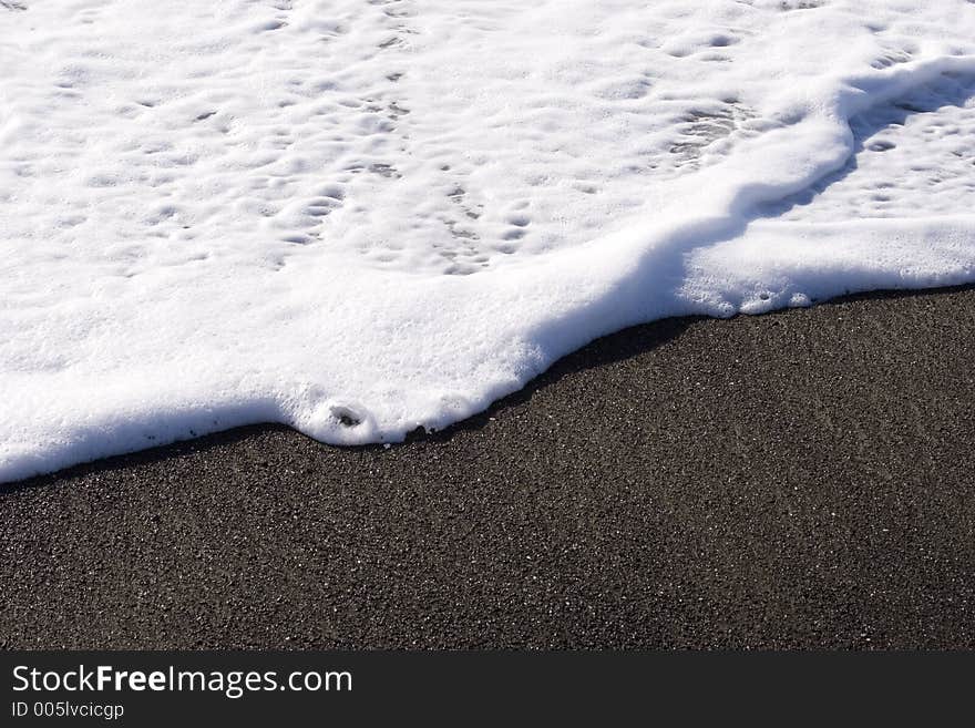 Waves lapping Haumoana Beach, Hawke's Bay, New Zealand. Waves lapping Haumoana Beach, Hawke's Bay, New Zealand