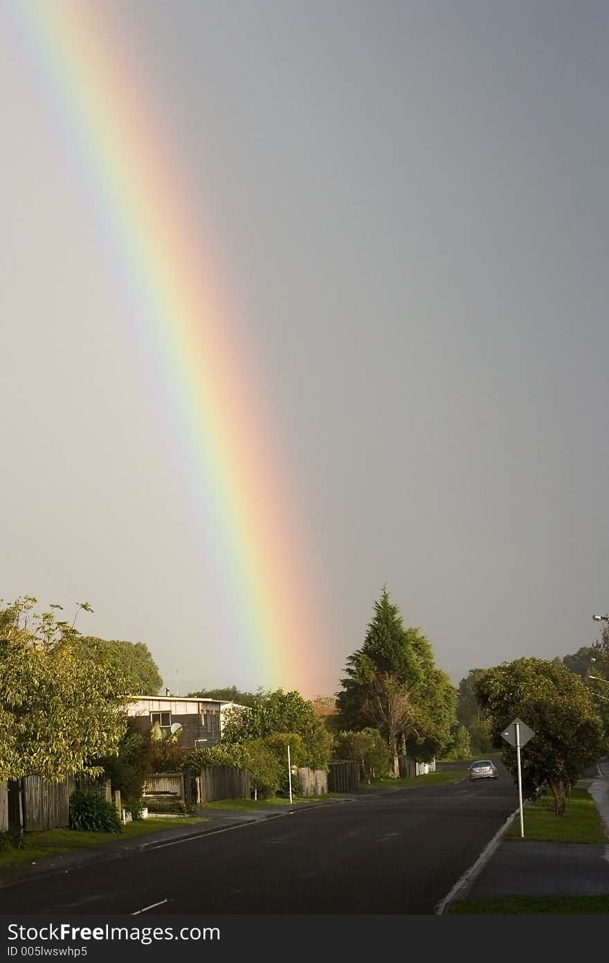 A rainbow in the afternoon light. Haumoana, Hawke's Bay, New Zealand