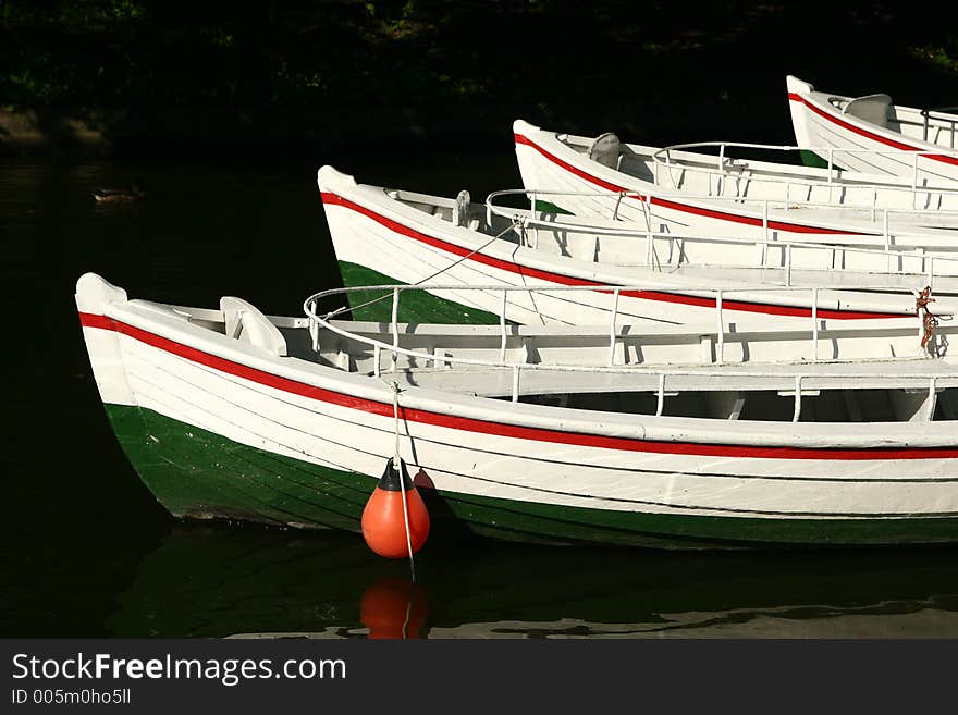 Fishing boat on a lake in denmark