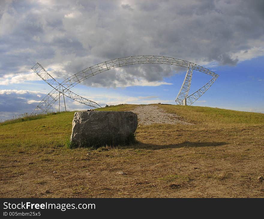 Symbolic gate in Lednica Fields (Poland). Symbolic gate in Lednica Fields (Poland).