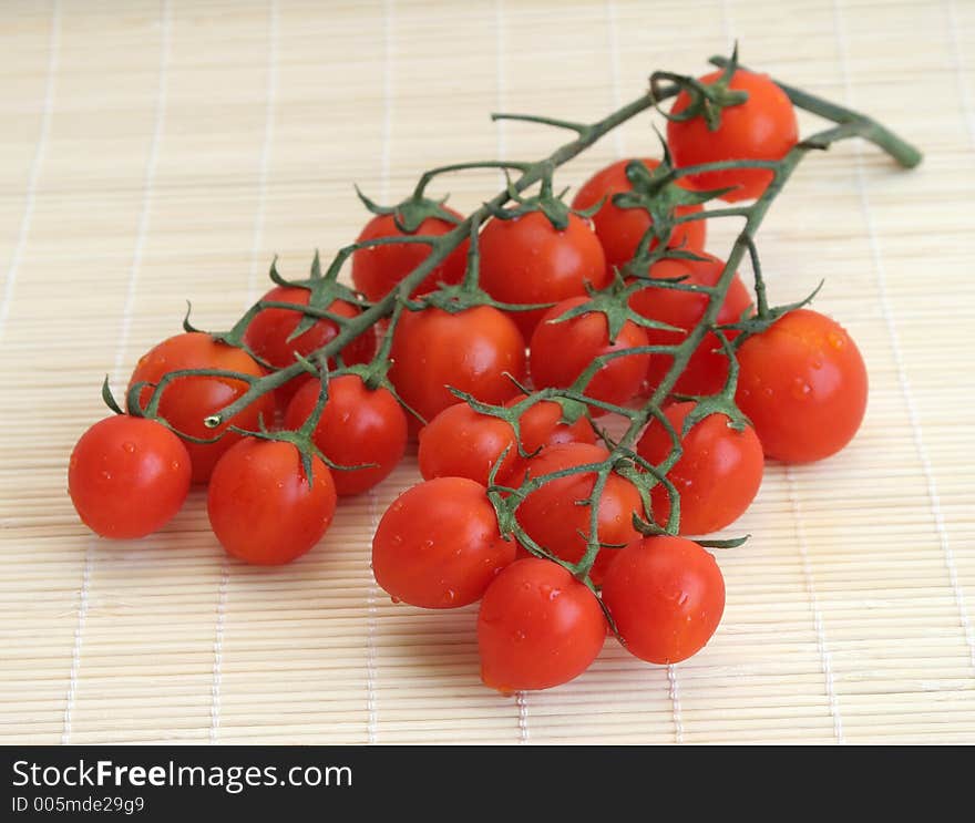 Red tomatoes close-up