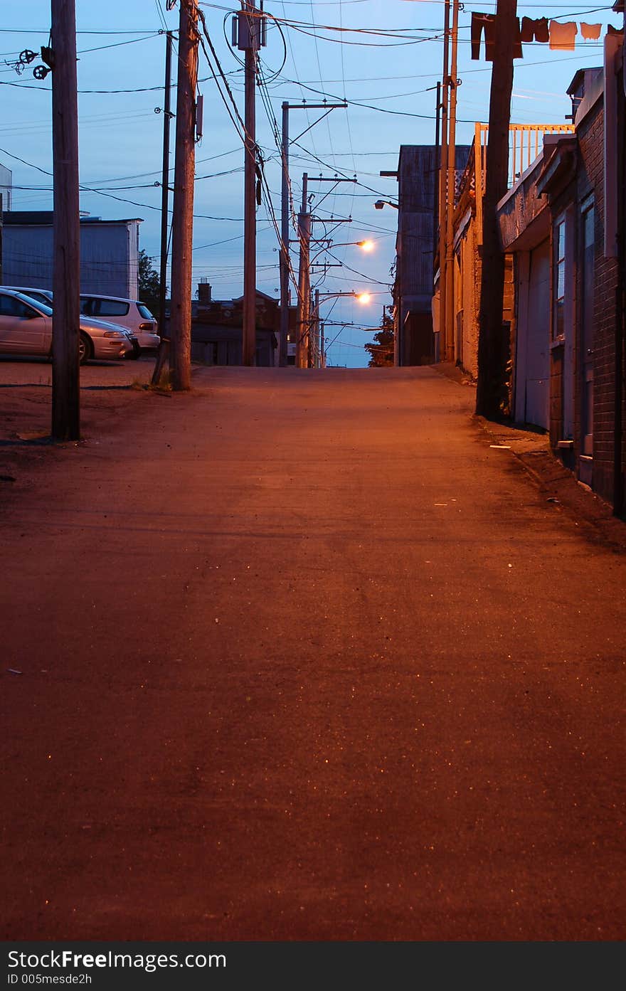 Backstreet, Shawinigan;, Canada (warm version).