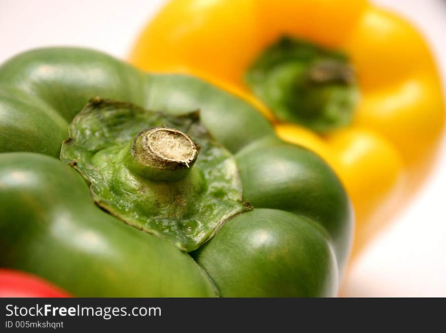 Peppers in closeup