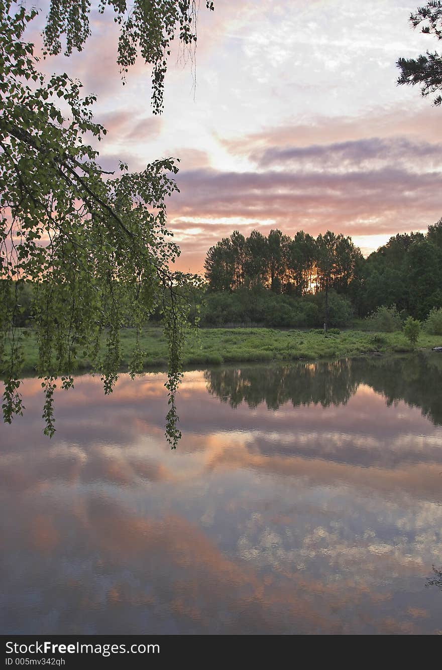 Summer morning on the river