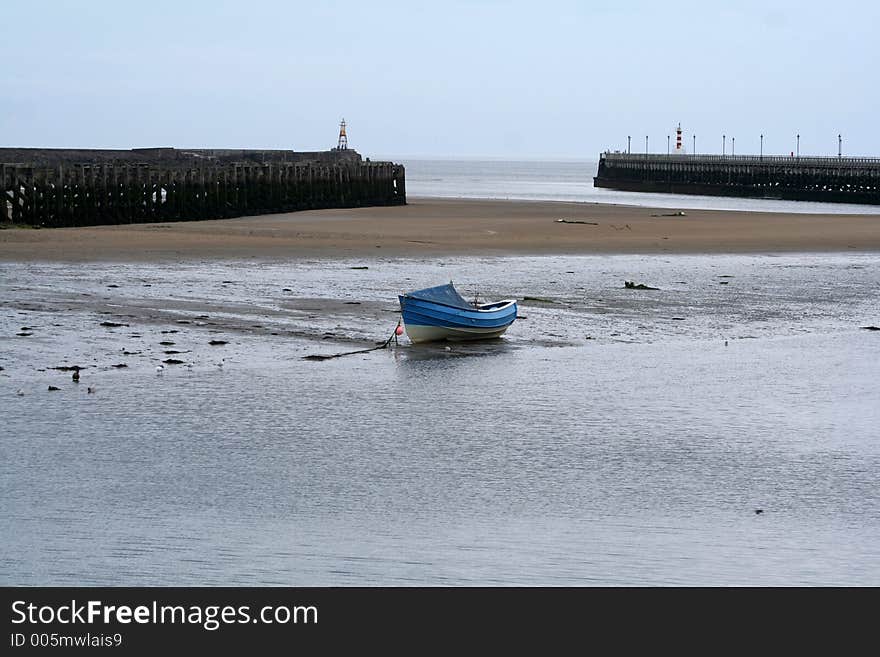 Between the piers