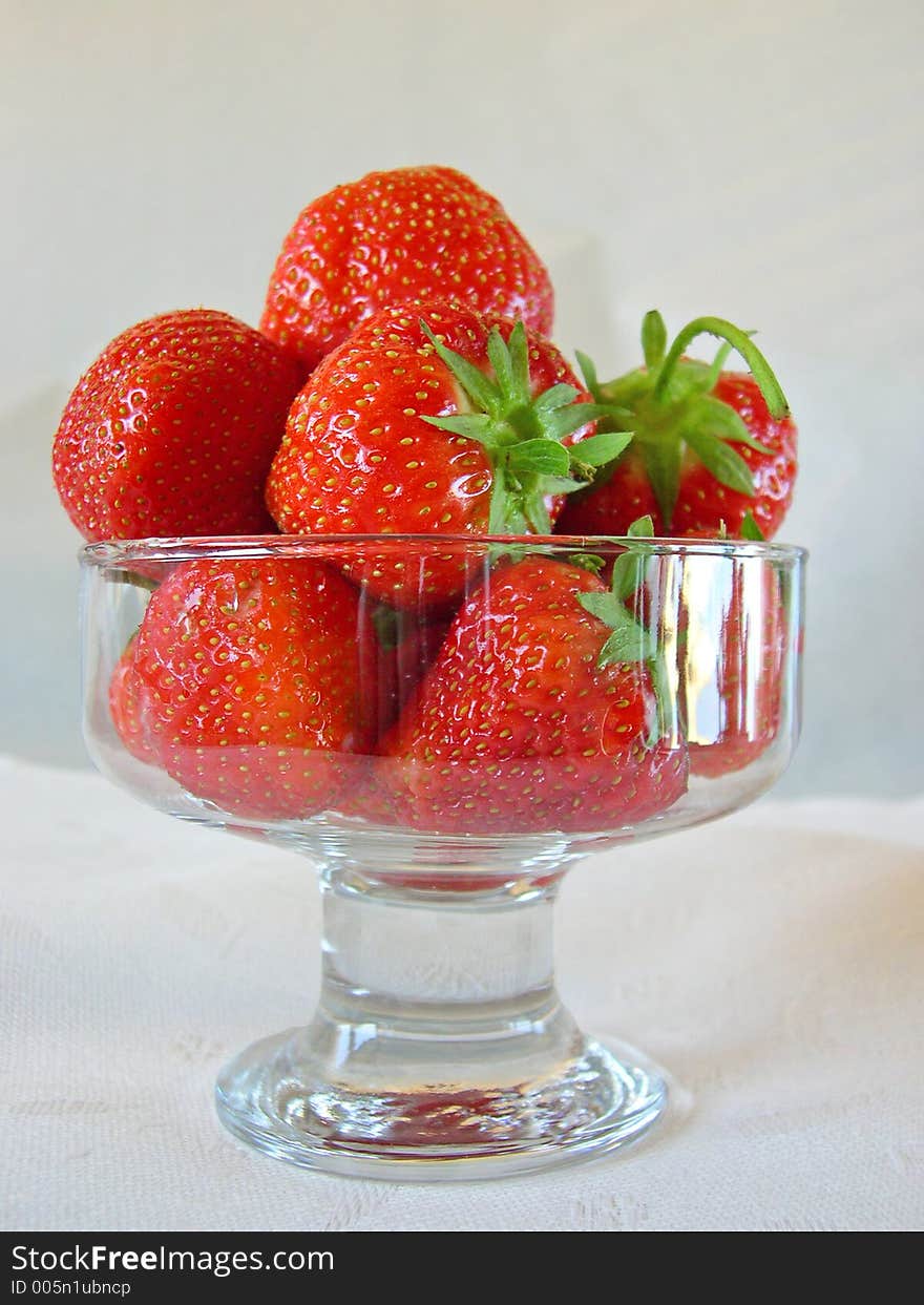 Strawberry In A Vase