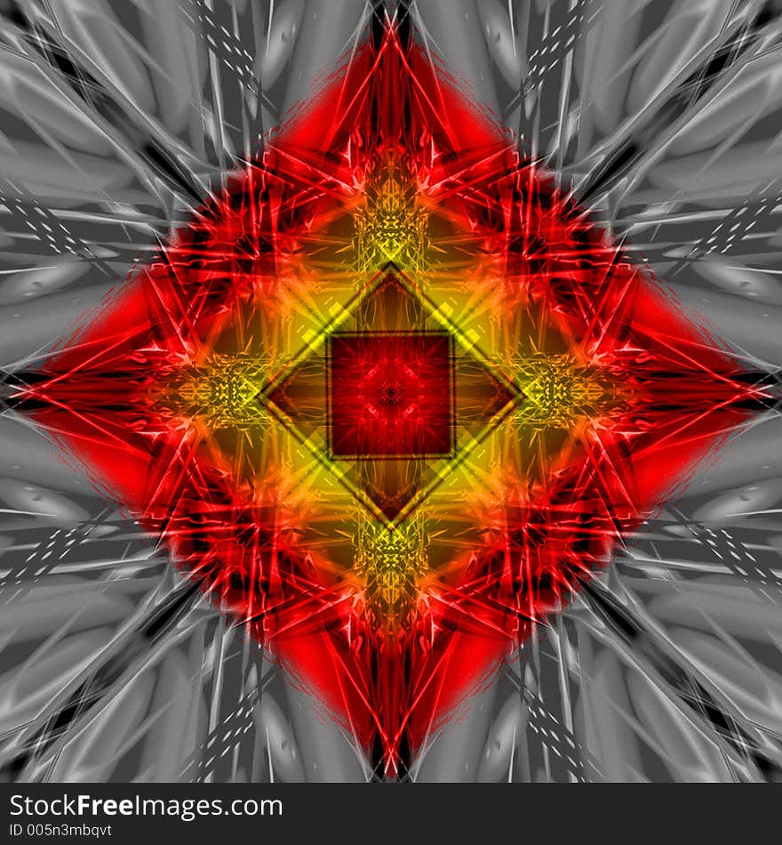 abstract drawing with the effect of kaleidoscope. abstract drawing with the effect of kaleidoscope