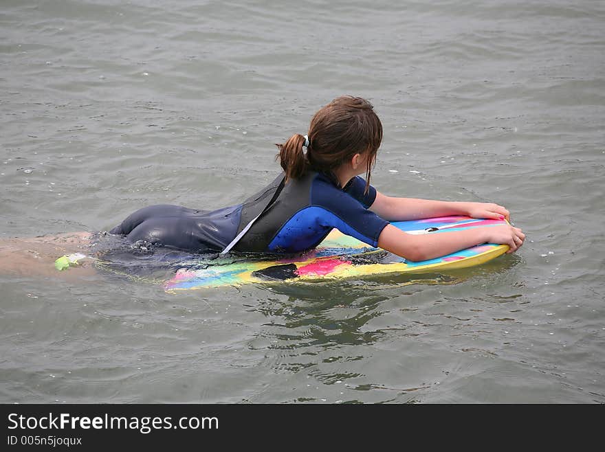 Girl Boogie Boarding