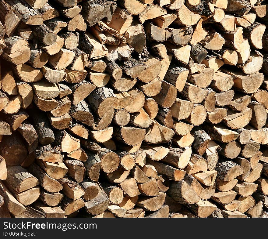 Stacked logs texture