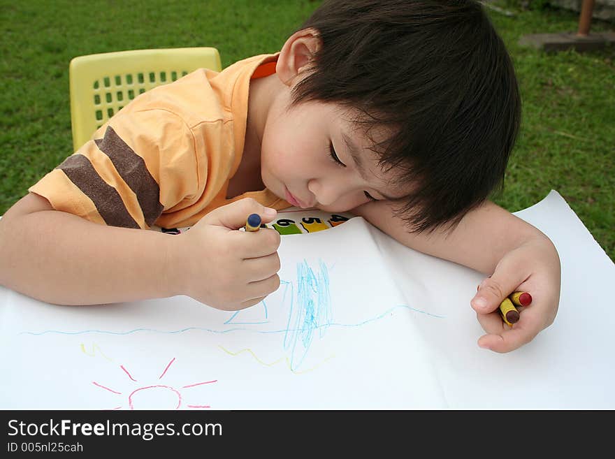 Boy Drawing