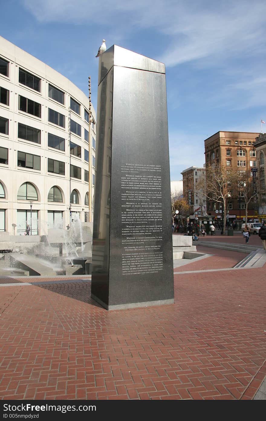 United Nations Plaza,
San Francisco,. United Nations Plaza,
San Francisco,